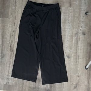 Black wide leg pants